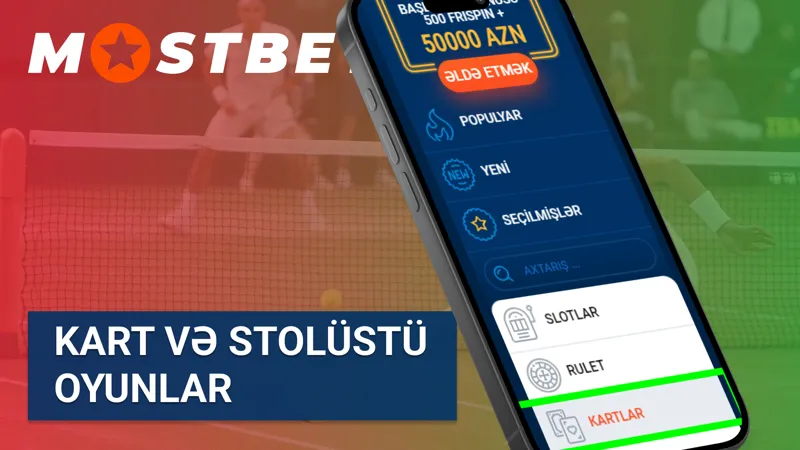 Mostbet Azərbaycan platformasında kart oyunları