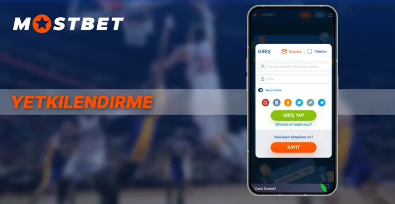 Mostbet mobil uygulamasında giriş