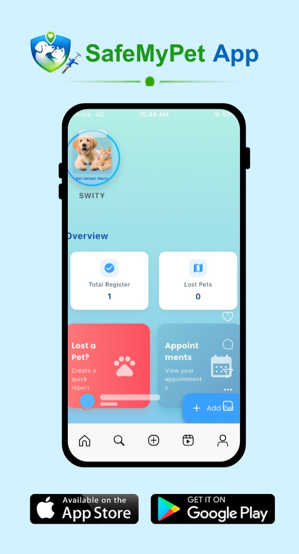 SafeMyPet app screenshot